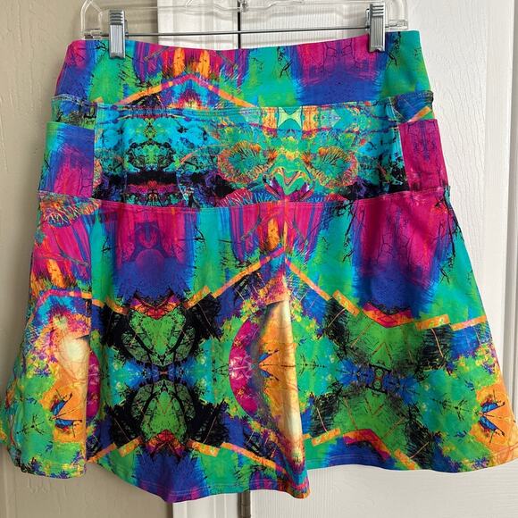 Dona Jo Colorful Tennis Skirt Size 3 (16-20) - Picture 3 of 9